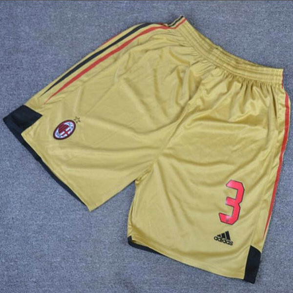 ac milan troisième shorts de foot 2004-2005 jaune homme