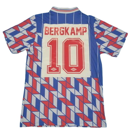 ajax amsterdam exterieur maillots de foot 1990 bergkamp 10 bleu homme
