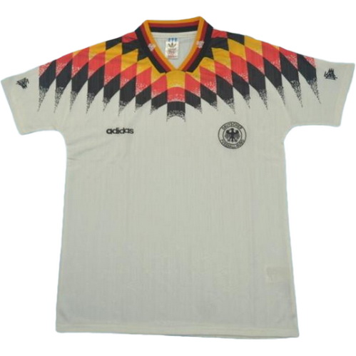 allemagne domicile maillots de foot copa mundial 1994 blanc homme