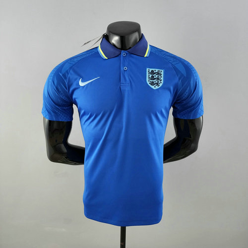 angleterre maillots polo de foot 2022-2023 bleu homme