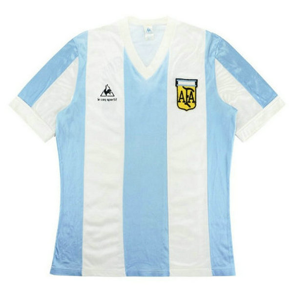argentine domicile maillots de foot 1984 blanc homme