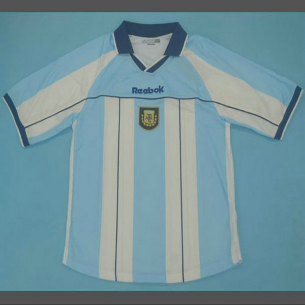 argentine domicile maillots de foot 2001 bleu homme