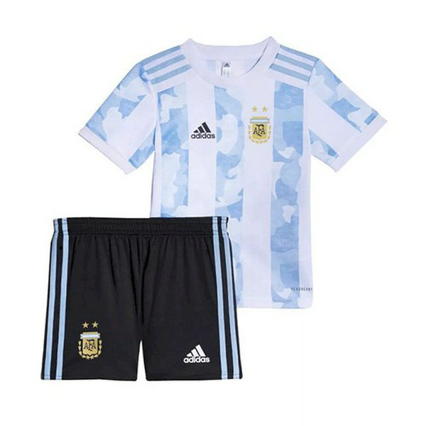 argentine domicile maillots de foot 2021 2022 bleu blanc enfants