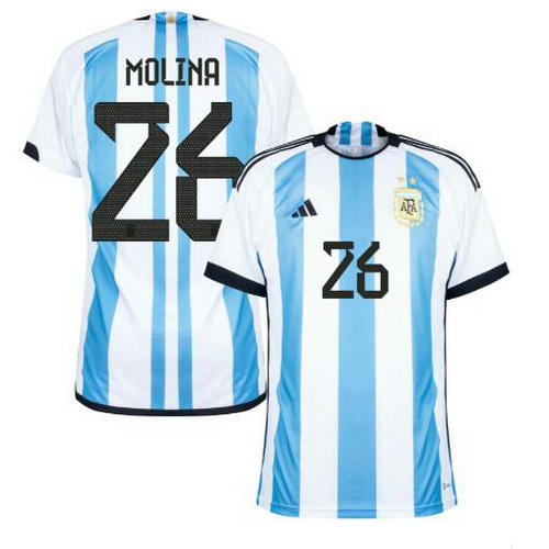 argentine domicile maillots de foot 2022 molina 26 homme
