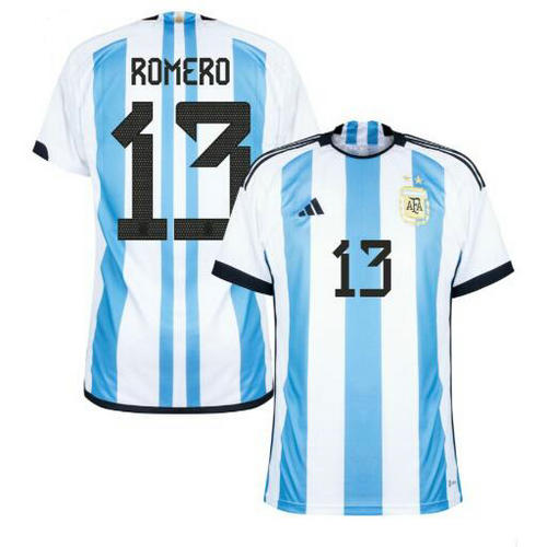 argentine domicile maillots de foot 2022 romero 13 homme