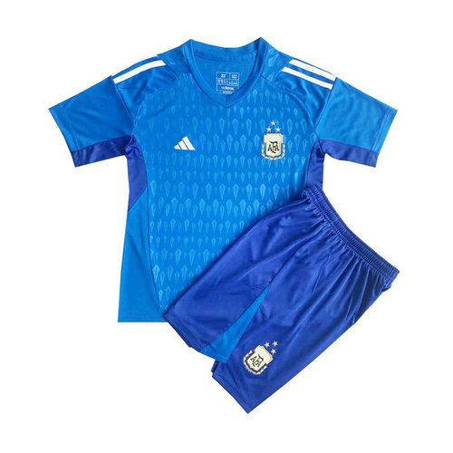 argentine maillots de foot 2023-2024 gardien bleu enfant