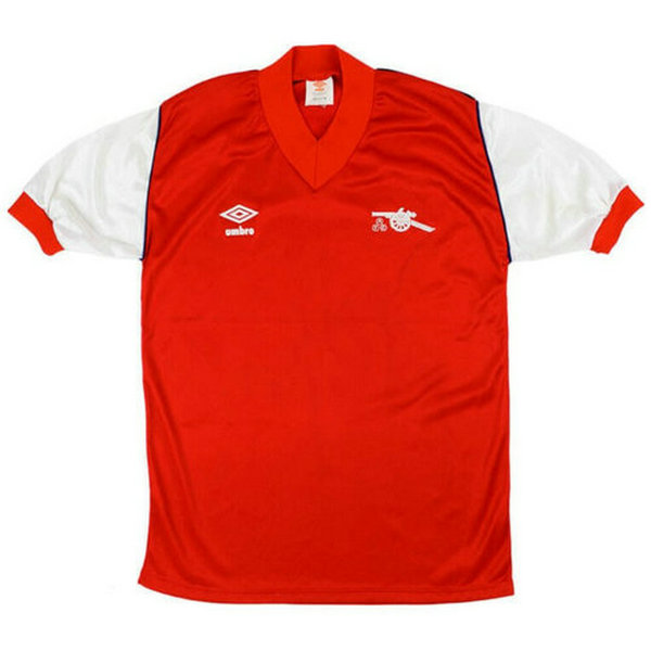 arsenal domicile maillots de foot 1982-1984 rouge homme