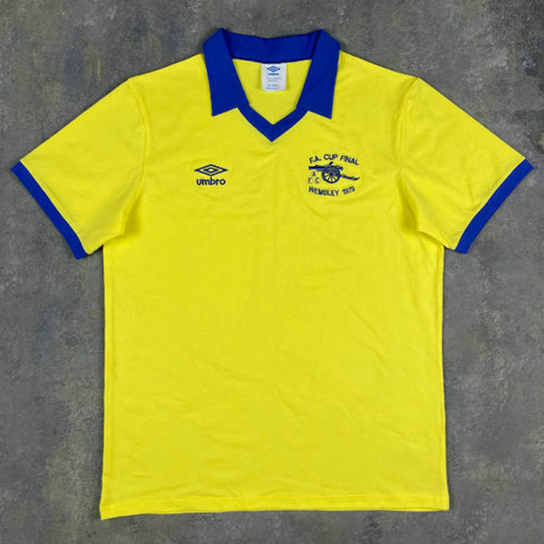 arsenal exterieur maillots de foot 1971-1979 jaune homme