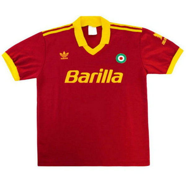 as rome domicile maillots de foot 1991-1992 rouge homme