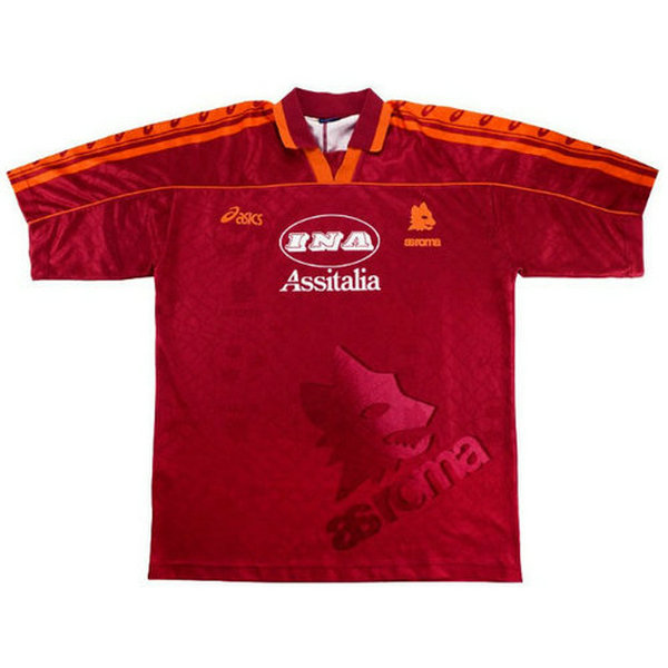 as rome domicile maillots de foot 1995-1996 rouge homme