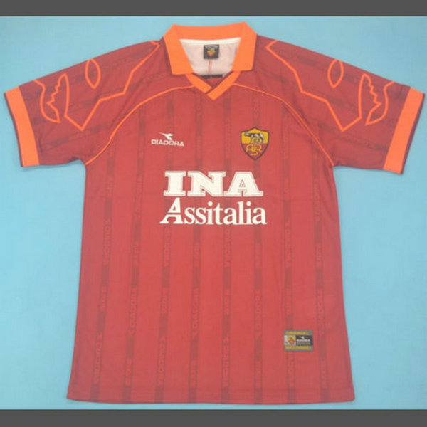 as rome domicile maillots de foot 1999-2000 rouge homme