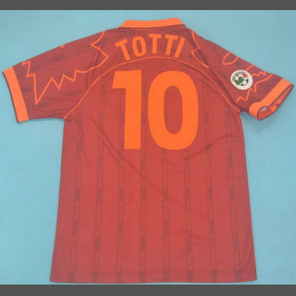 as rome domicile maillots de foot 1999-2000 totti 10 rouge homme