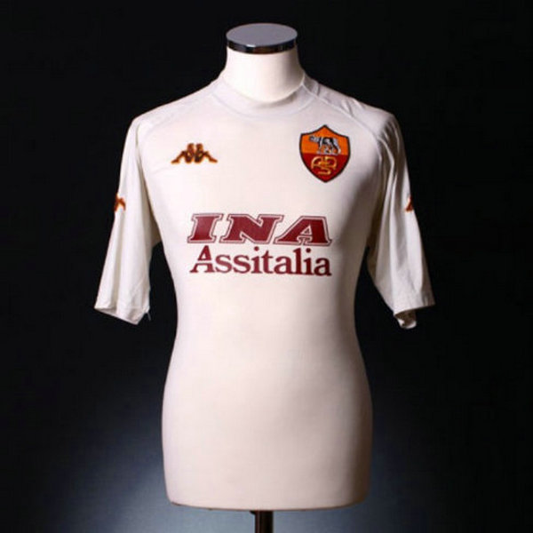 as rome exterieur maillots de foot 2000-2001 blanc homme