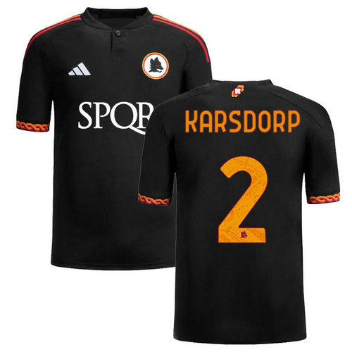 as rome maillots de foot 2023-2024 terza karsdorp 2 homme