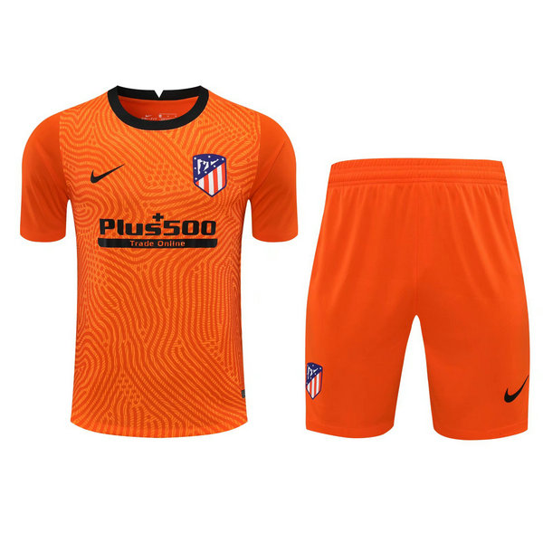 atlético de madrid gardien maillots+shorts de foot 2021 orange homme