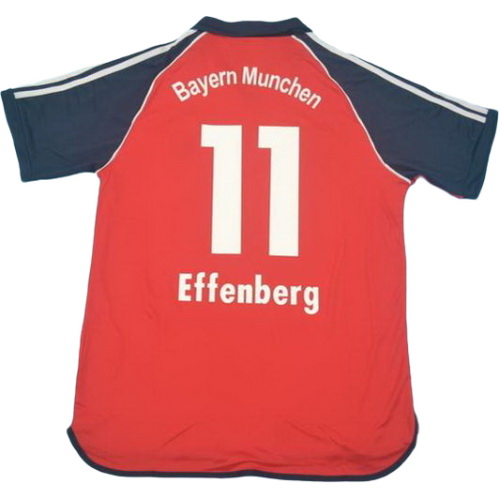 bayern munich domicile maillots de foot 2000-2001 effenberg 11 rouge homme
