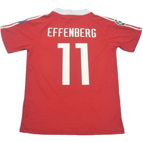 bayern munich domicile maillots de foot 2001 effenberg 11 rouge homme