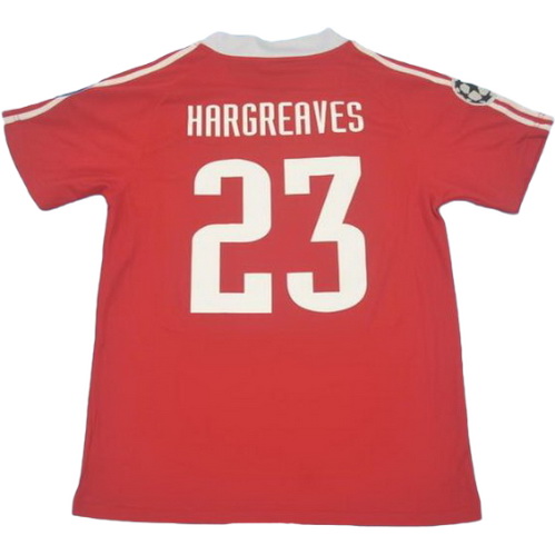 bayern munich domicile maillots de foot 2001 hargreaves 23 rouge homme
