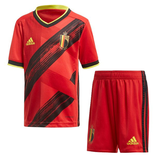 belgique domicile maillots de foot 2020 rouge enfants