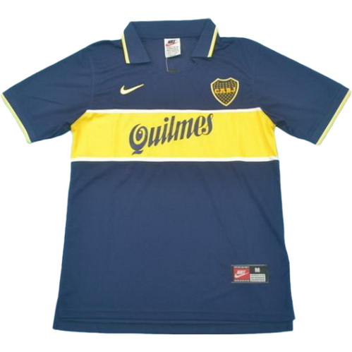 boca juniors domicile maillots de foot 1996-1997 bleu homme
