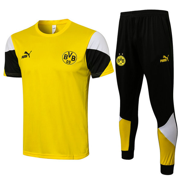 borussia dortmund moda maillots formation de foot 2021 2022 ensemble jaune homme
