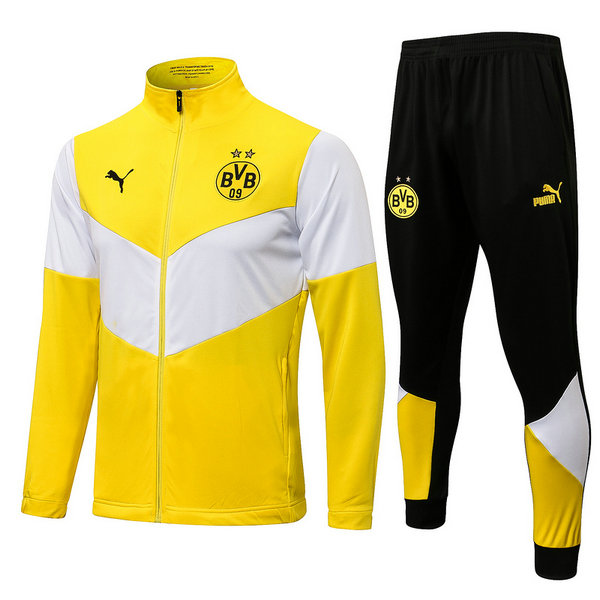 borussia dortmund moda survêtements de foot 2021 22 ensemble jaune homme