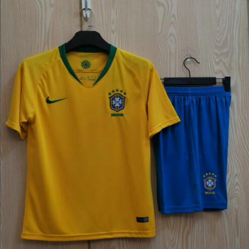 brésil domicile ensemble maillots de foot 2018 homme