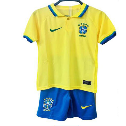 brésil domicile maillots de foot 2022-2023 enfant