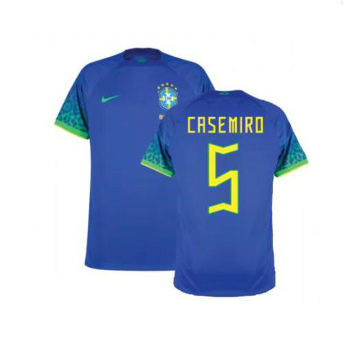 brésil exterieur maillots de foot 2022 casemiro 5 homme