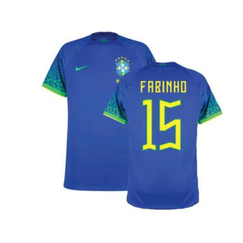 brésil exterieur maillots de foot 2022 fabinho 15 homme