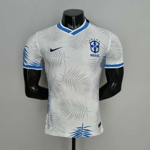 brésil maillots de foot 2022-2023 blanc player version homme