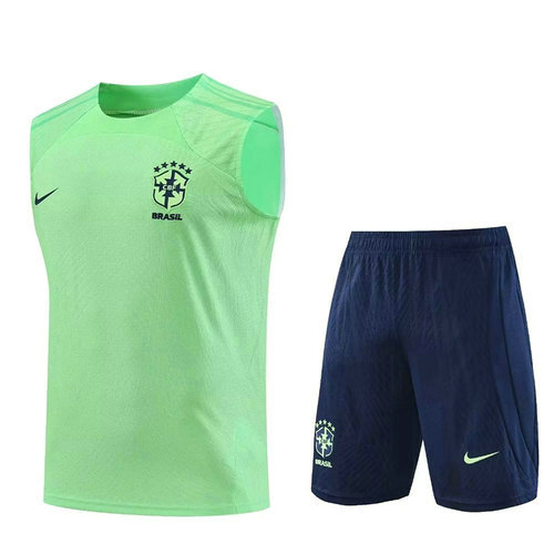 brésil vert gilet maillots de foot 2023-2024 homme