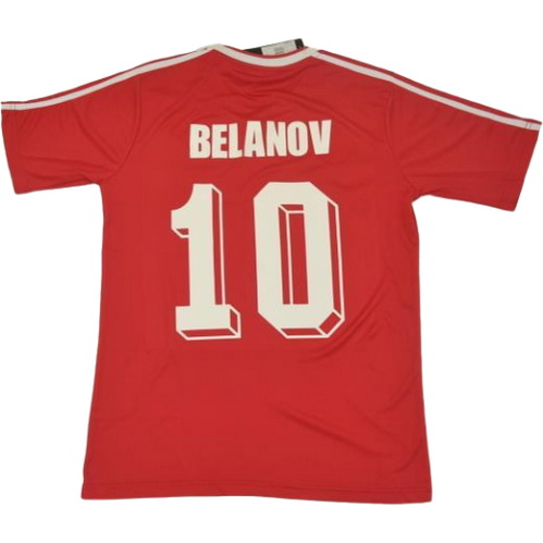 cccp domicile maillots de foot 1986-1987 belanov 10 rouge homme