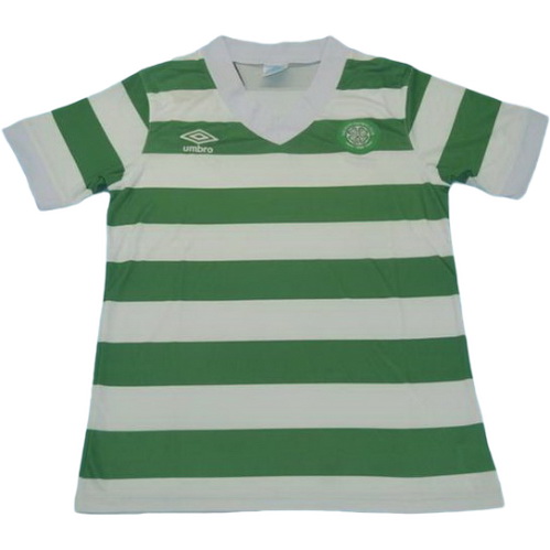 celtic glasgow domicile maillots de foot 1980 vert blanc homme