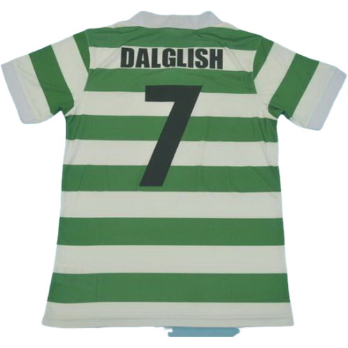 celtic glasgow domicile maillots de foot 1980 dalglish 7 vert blanc homme