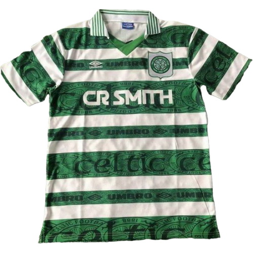 celtic glasgow domicile maillots de foot 1995-1997 vert blanc homme