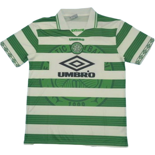 celtic glasgow domicile maillots de foot 1997-1998 vert blanc homme