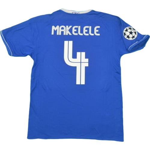 chelsea domicile maillots de foot 2003-2005 makelele 4 bleu homme