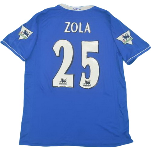 chelsea domicile maillots de foot 2003-2005 zola 25 bleu homme