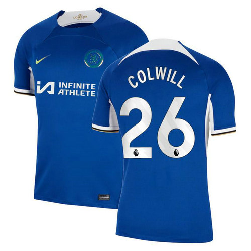 chelsea maillots de foot 2023-2024 domicile colwill 26 homme