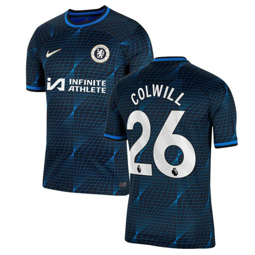 chelsea maillots de foot 2023-2024 exterieur colwill 26 homme