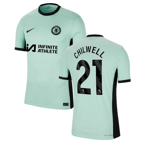 chelsea maillots de foot 2023-2024 terza chilwell 21 homme