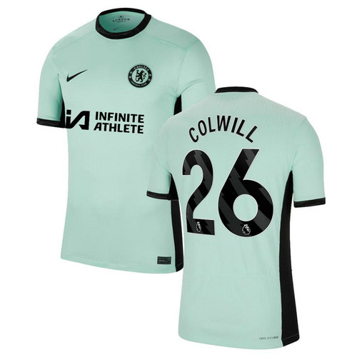 chelsea maillots de foot 2023-2024 terza colwill 26 homme