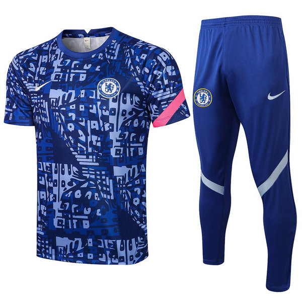 chelsea moda maillots formation de foot 2021 2022 ensemble bleu homme