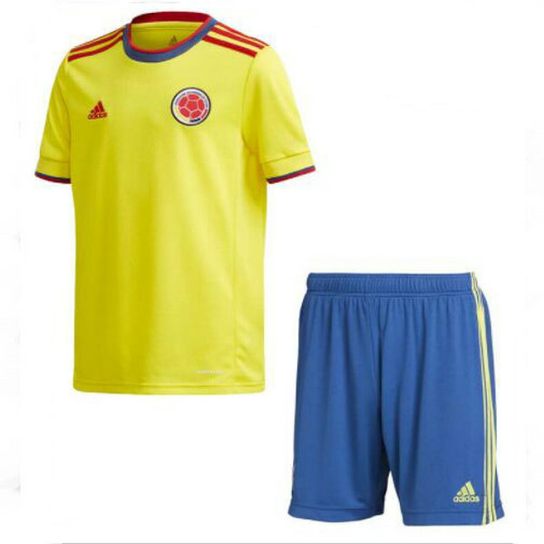 colombie domicile maillots de foot 2021 2022 jaune enfants