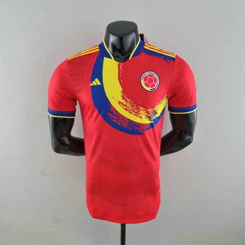 colombie special edition maillots de foot 2022-2023 rouge player version homme