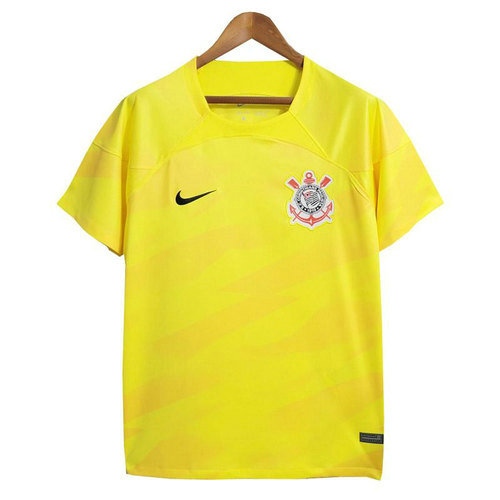 corinthians paulista giallo maillots de foot 2023-2024 gardien thaïlande homme