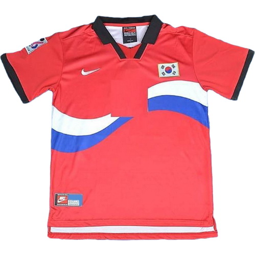 corée domicile maillots de foot 1996 rouge homme