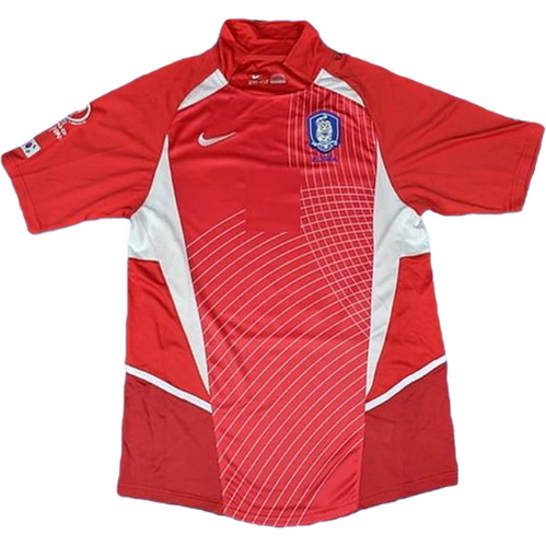 corée domicile maillots de foot 2002 rouge homme