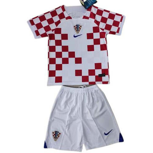 croatie domicile maillots de foot 2022 enfants